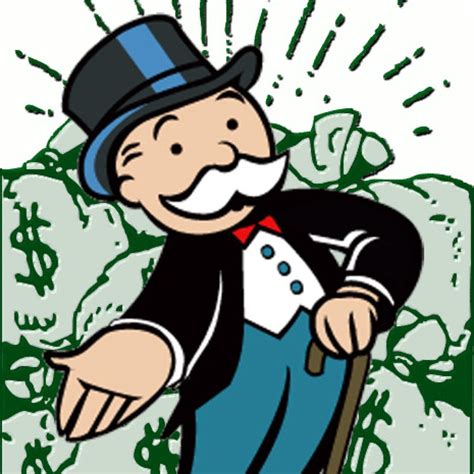 monopoly guy with money bag.